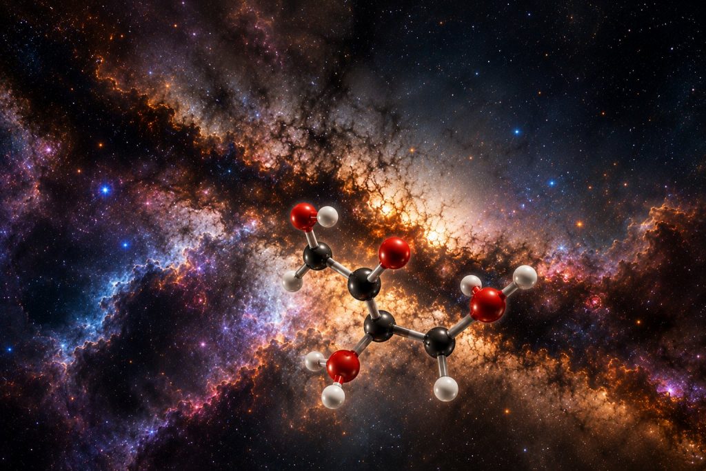 astronomos encontram acucar em abundancia no espaco e reforcam teoria sobre origem da vida imagem gerada por ia 1024x683