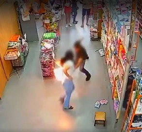 celular pega fogo em e deixa mulher ferida