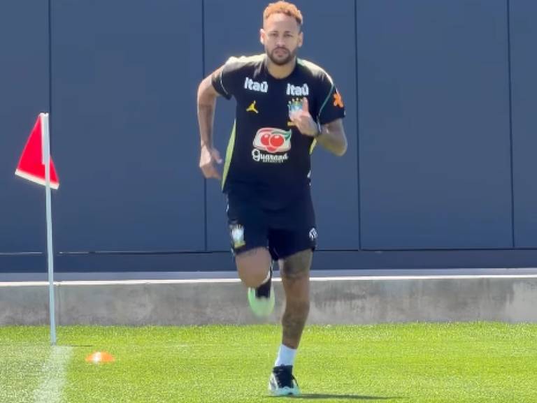 neymar primeiro treino