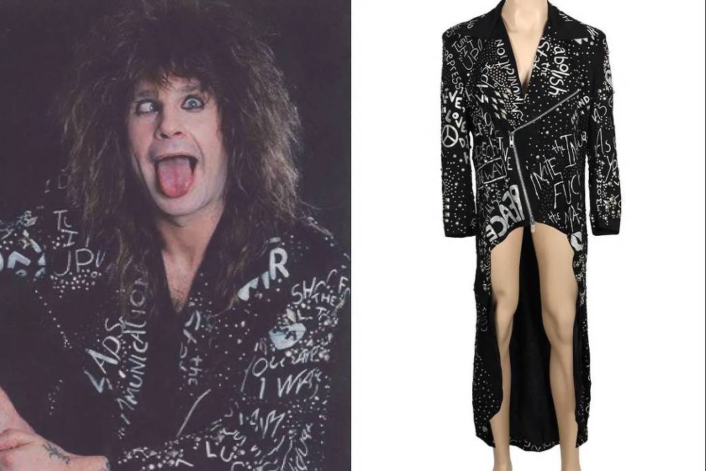 objetos de ozzy são colocados em leilão